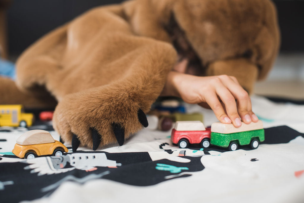 Worldmap/stars toy storage bag