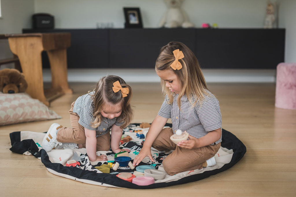 Worldmap/stars toy storage bag
