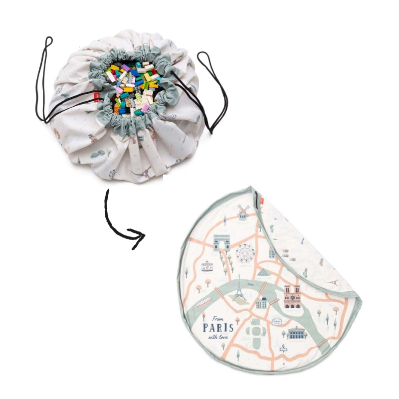 Paris Map Toy Storage Bag
