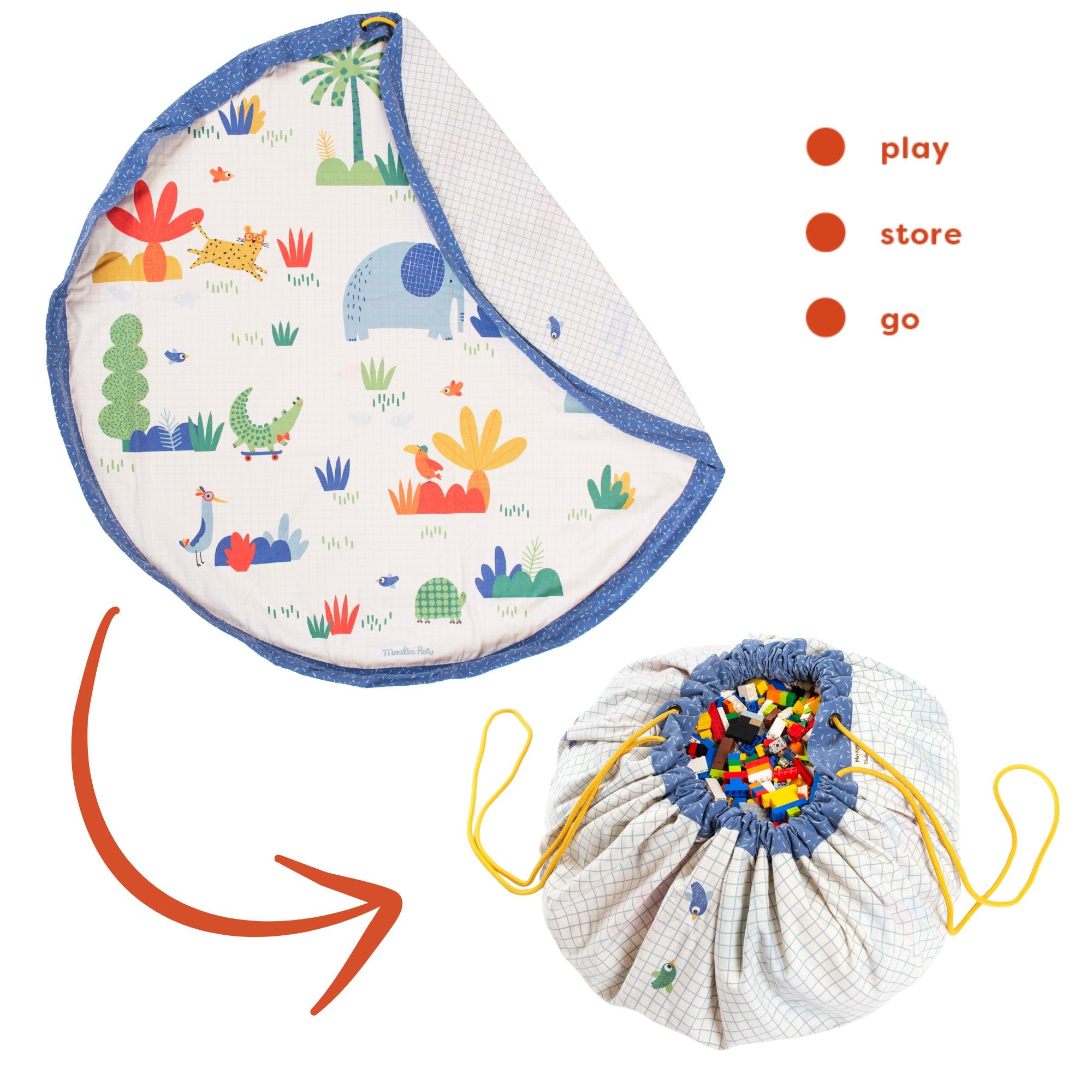 Moulin Roty Toupitis toy storage bag