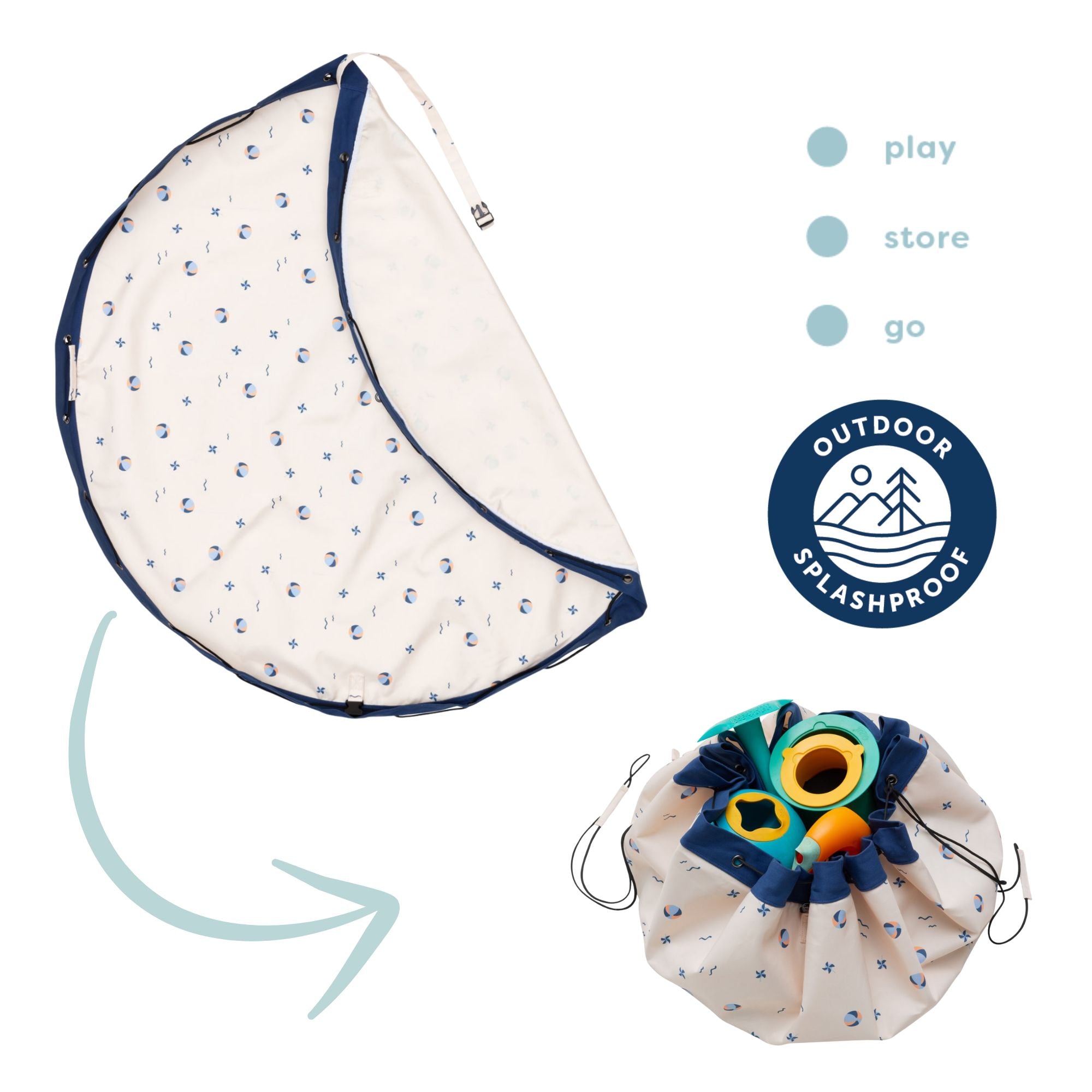 Outdoor storage bag ballon