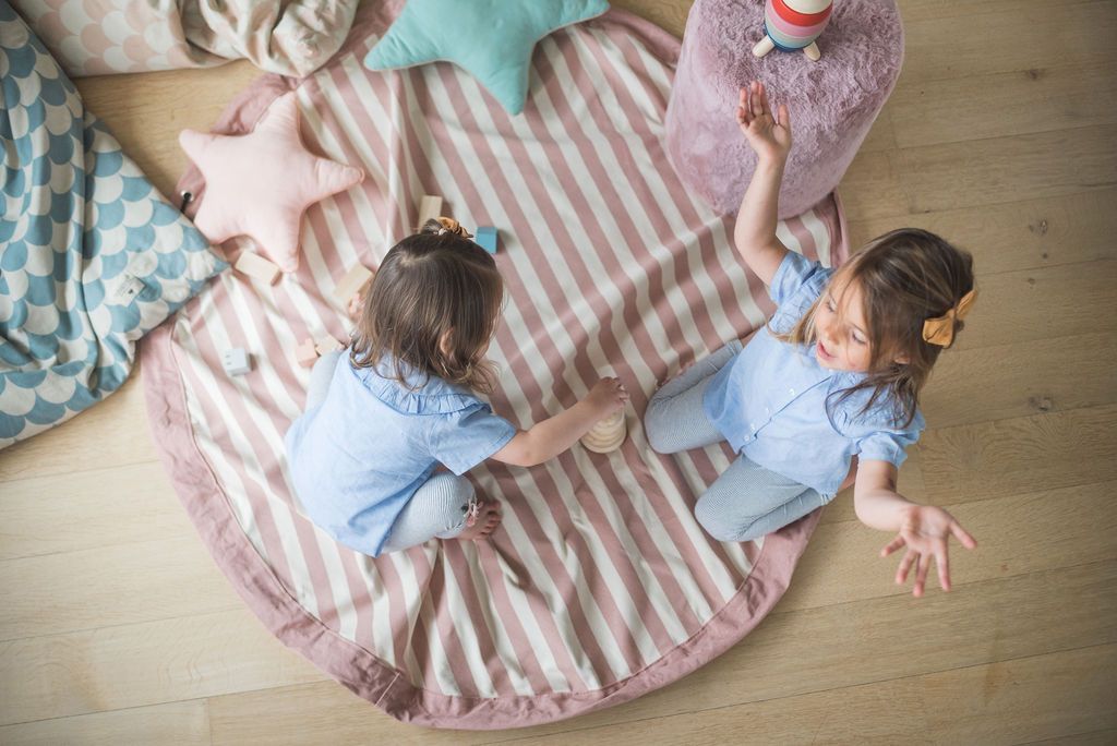 Stripes Pink New Toy Storage Bag
