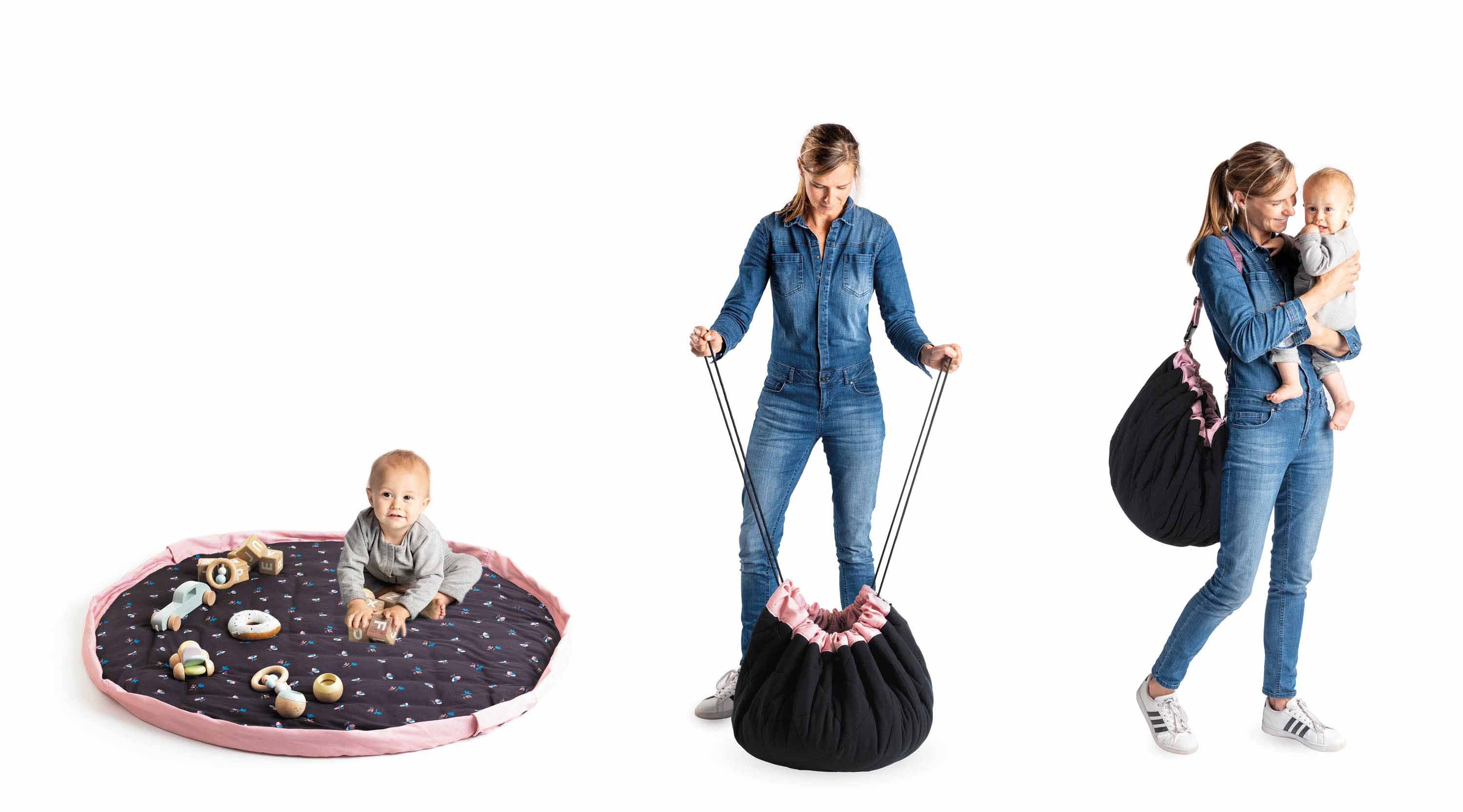 Flowers baby playmat - bag