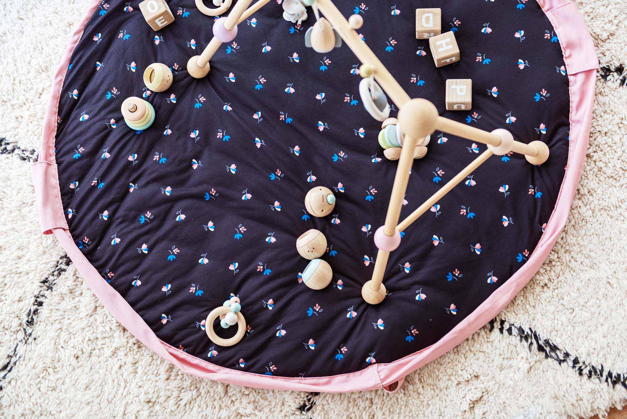 Play&Go Soft Flowers storage bag playmat baby