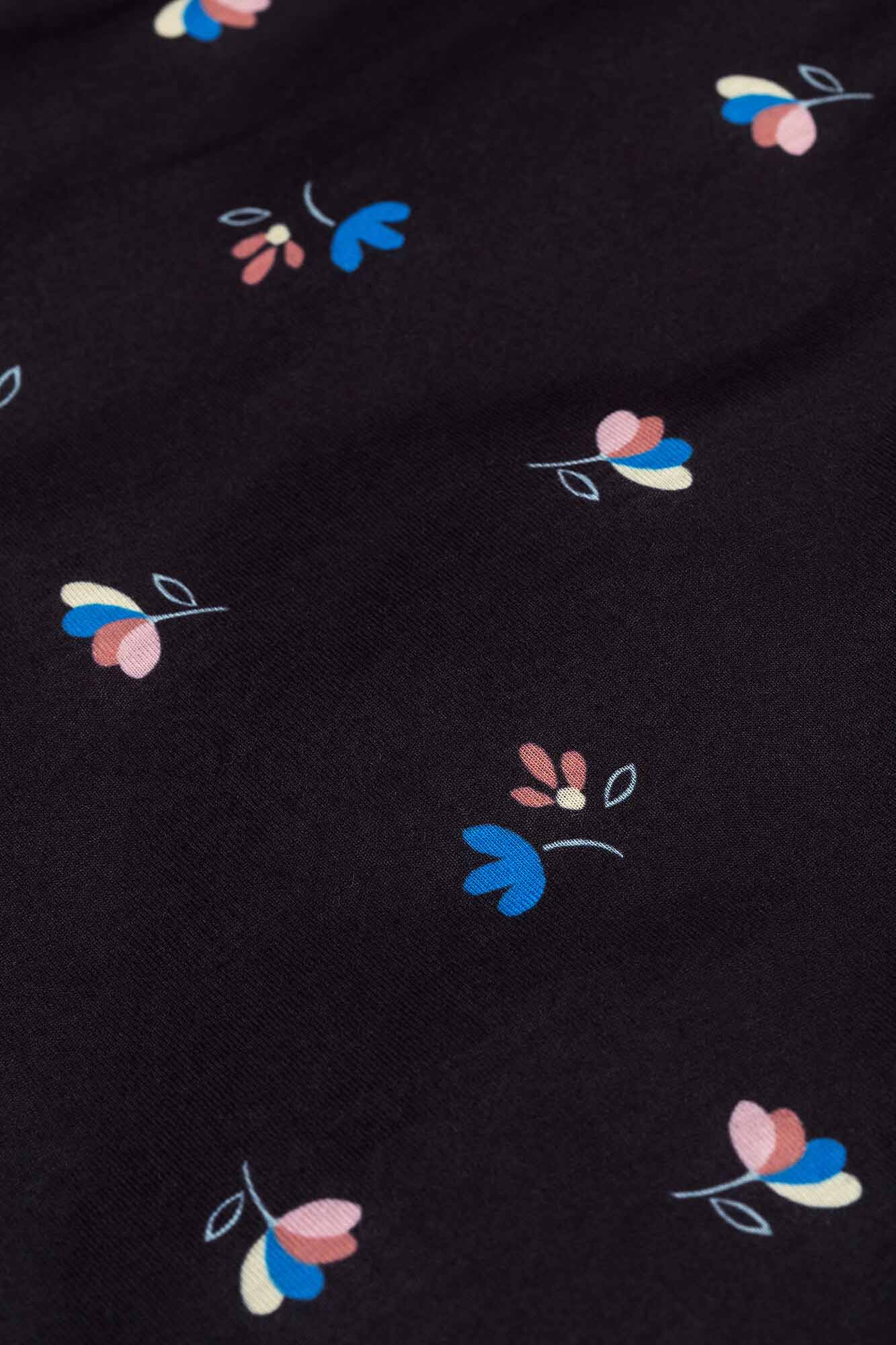 Play&Go Soft Flowers storage bag playmat detail photo flowerprint