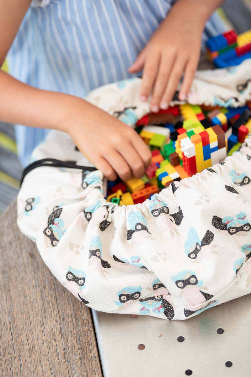 Sac - Tapis De Jeux Super Heros Play & Go Pour Chambre Enfant