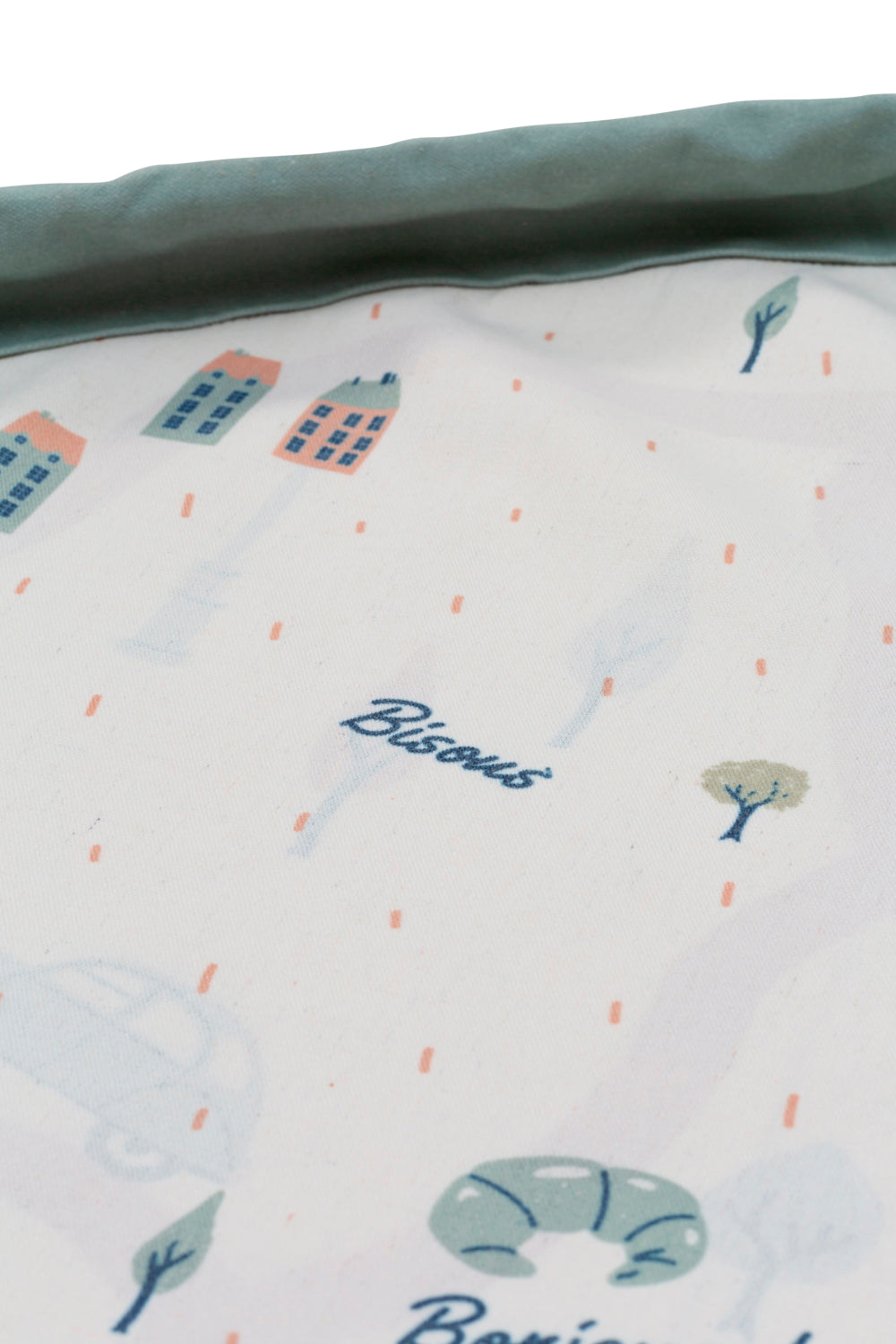 detail picture stylish designed Paris Map toy storage bag