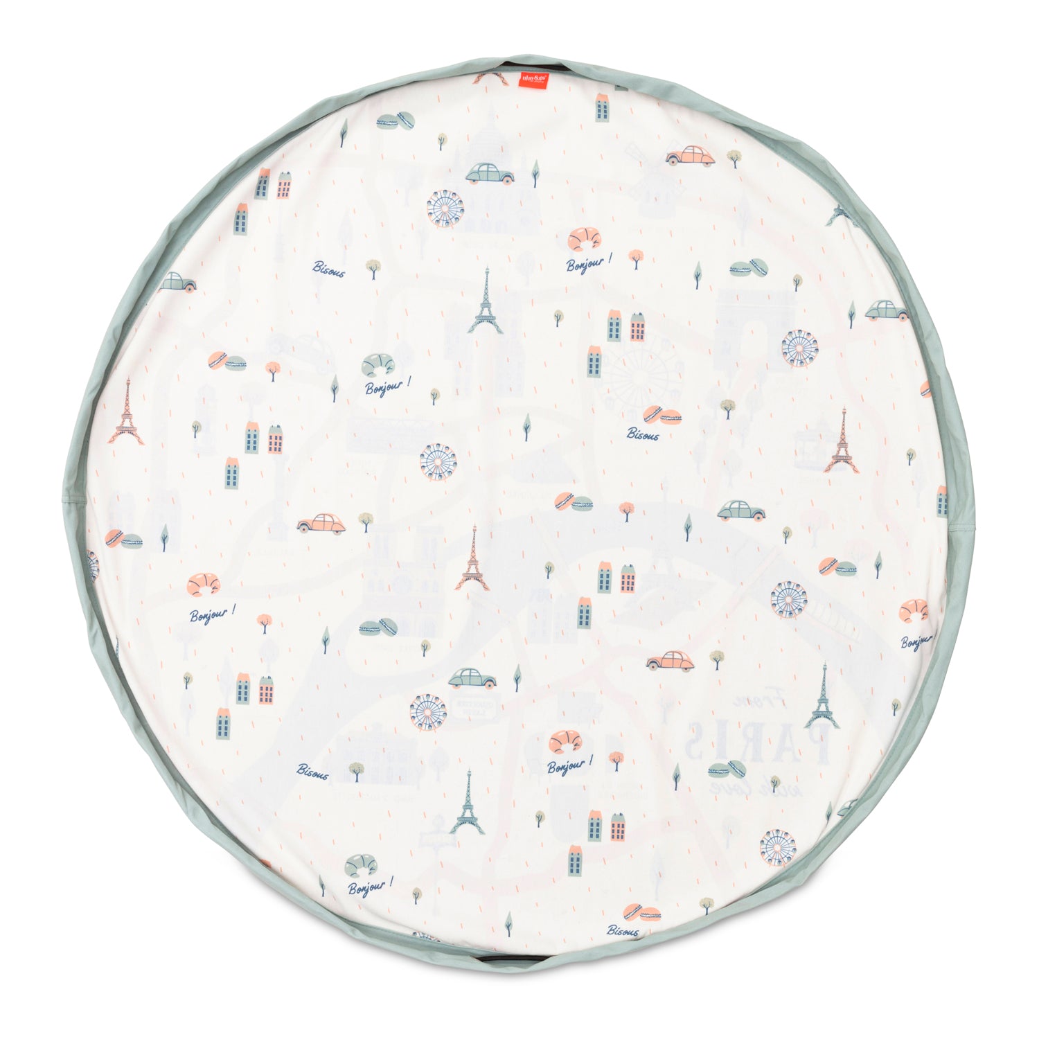 stylish designed Paris Map toy storage bag