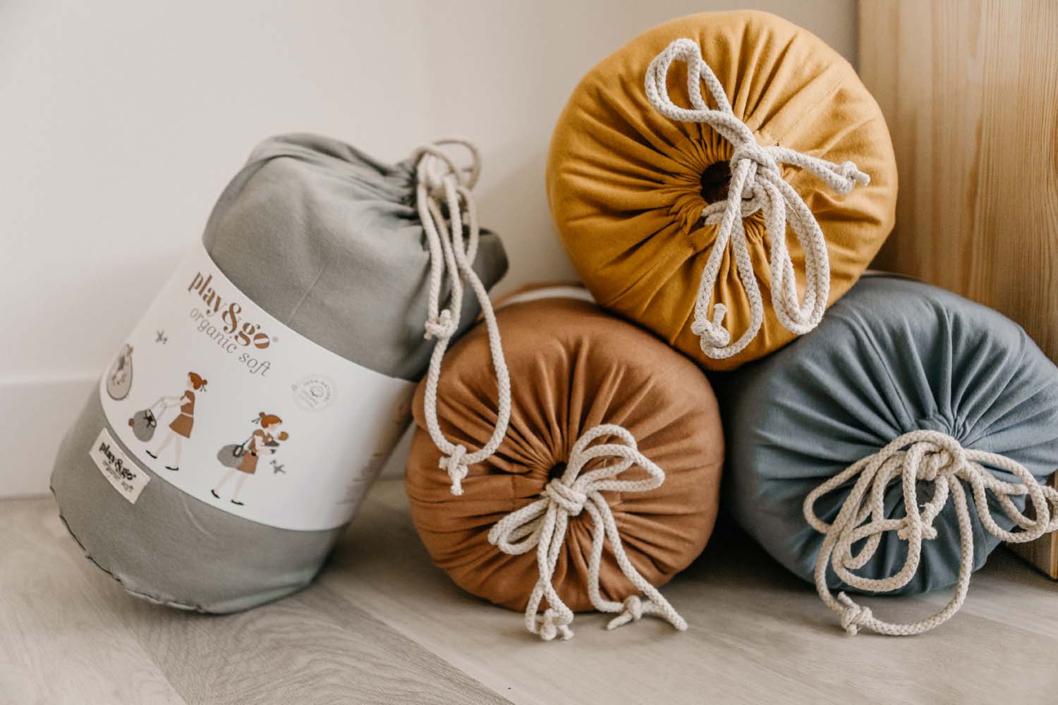 Dusty Blue organic babymat