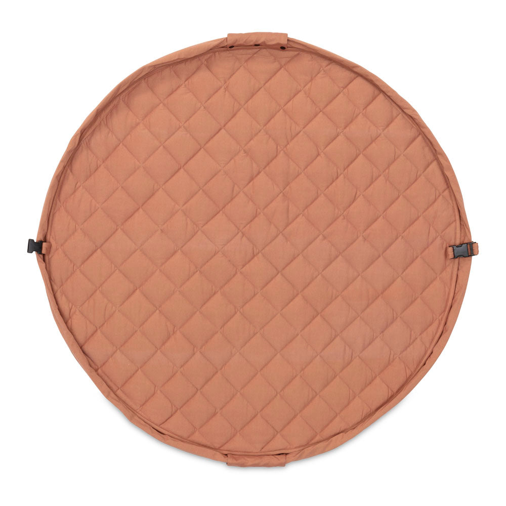 Tawny brown organic babymat