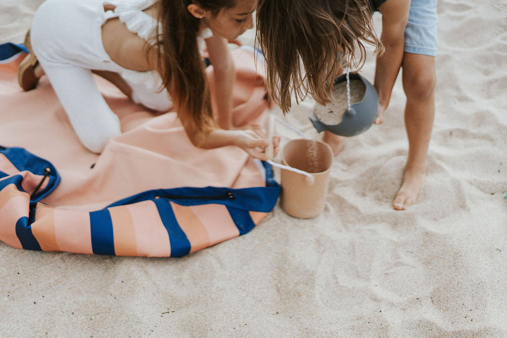 Outdoor storage bag Mokka Stripes