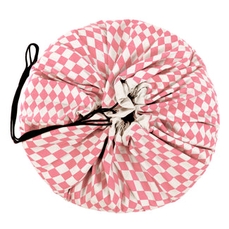 Diamond pink toy storage bag