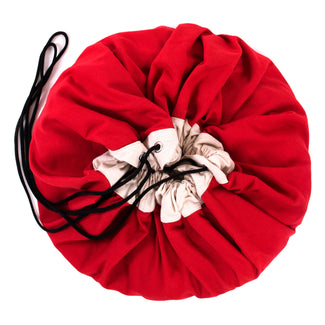 Red toy storage bag