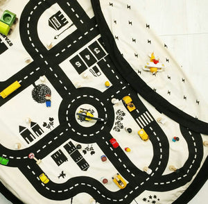 Roadmap/thunderbolt toy storage bag