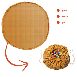 Organic grid mustard storage bag