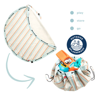 Outdoor storage bag stripes