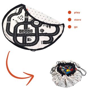 Roadmap/thunderbolt toy storage bag