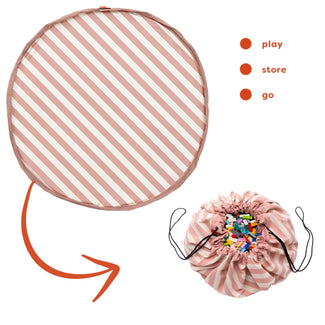 Stripes Pink New Toy Storage Bag