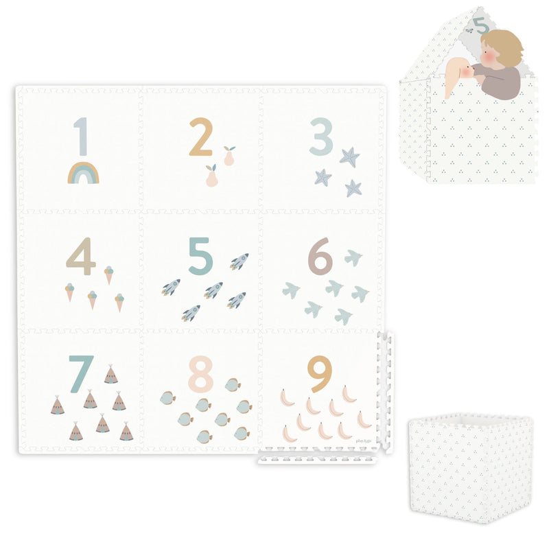 playmat, storage box & mini house - numbers