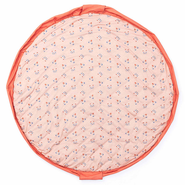 Play&Go Soft coral Animal Faces baby play mat, diaper bag.