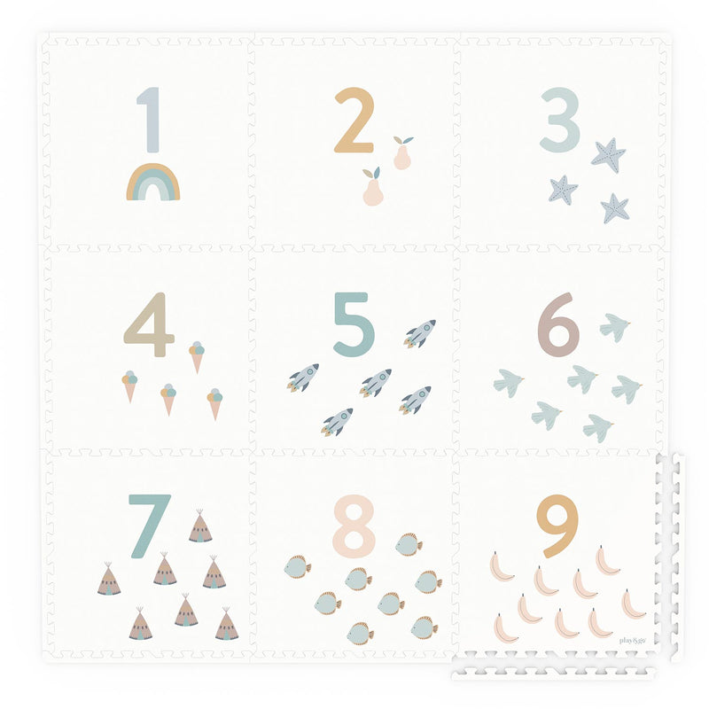 playmat, storage box & mini house - numbers